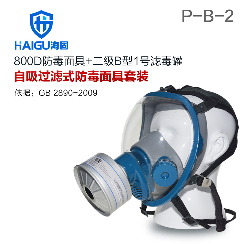 海固HG-800D HG-LV/P-B-2濾毒罐 無(wú)機(jī)氣體綜合防護(hù)防毒面具