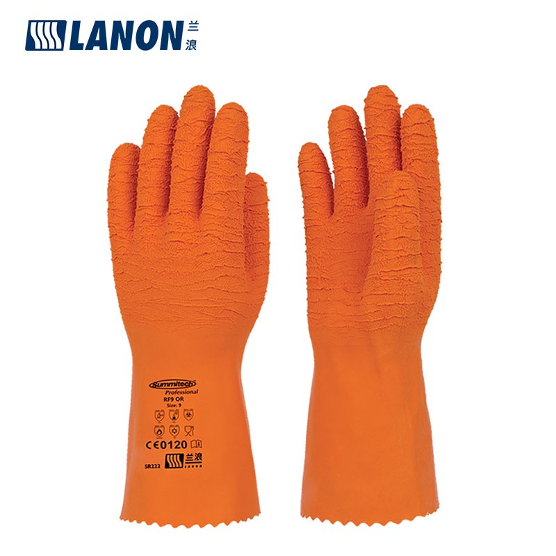 LANON蘭浪SR222乳膠起皺耐高溫手套