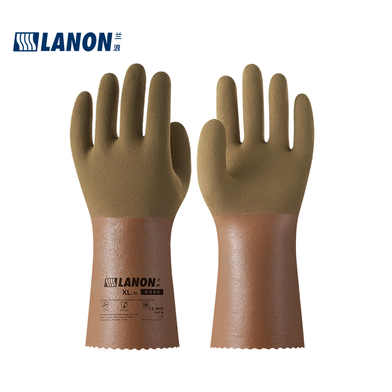 LANON蘭浪V330耐油丁腈防化手套