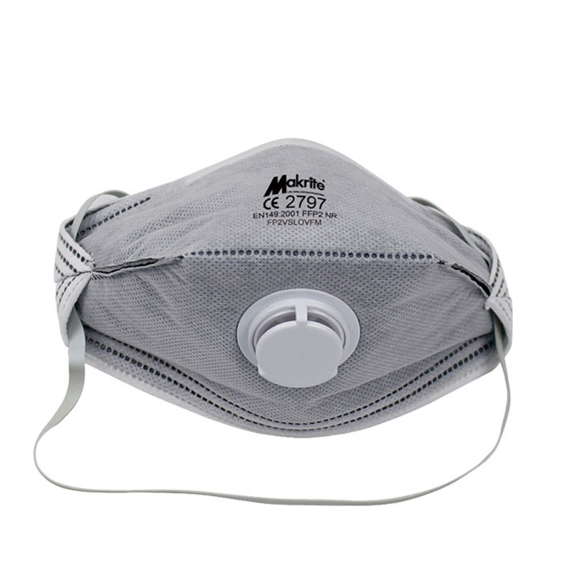 麥特瑞FP2VSLOVFM活性炭船型折疊帶閥防塵口罩