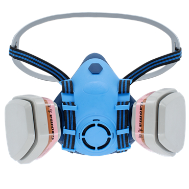 高瑪GM-1405自吸過濾式雙濾盒半面罩防毒面具