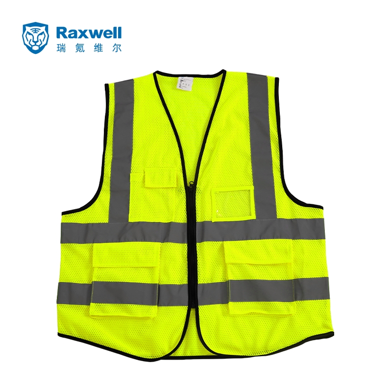 瑞氪維爾RW8108多袋網(wǎng)布黃色反光背心