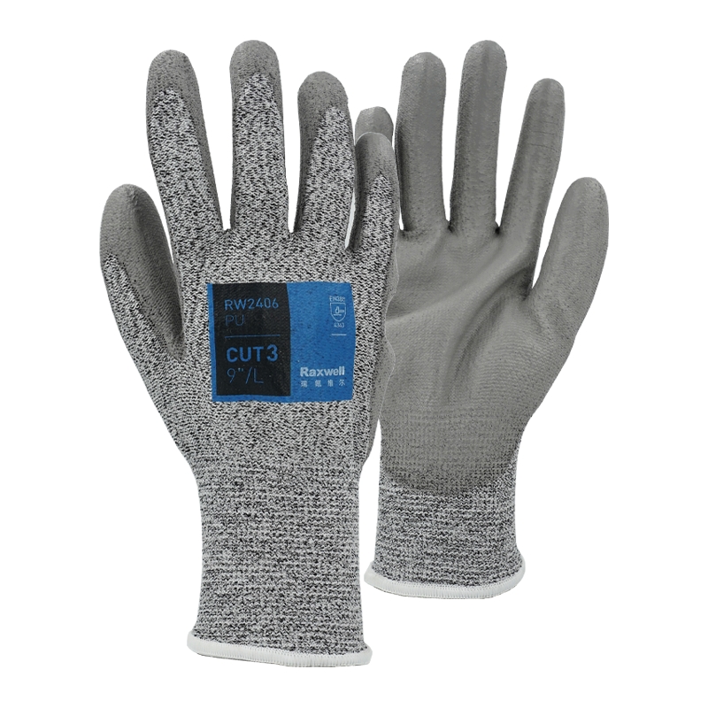 瑞氪維爾RW2405PU涂層3級防割手套
