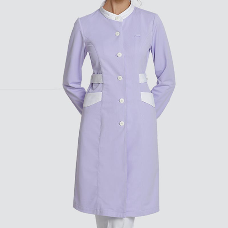 樂倍康L13411-N淺紫長袖護士服