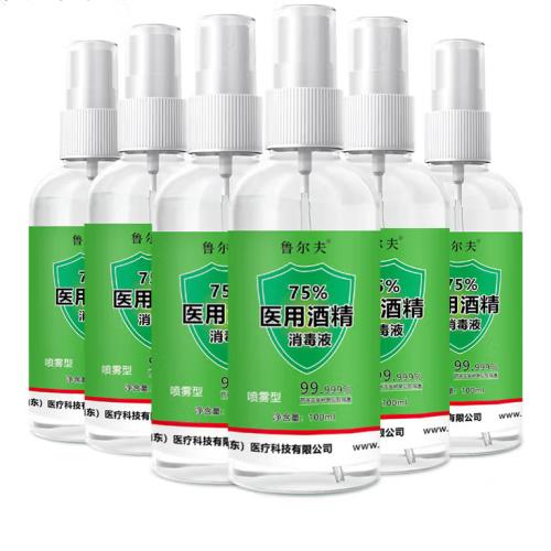 魯爾夫75%酒精噴霧100ml/瓶*6瓶