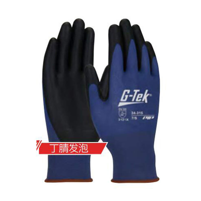 PIP 34-315丁腈發(fā)泡防滑勞保手套