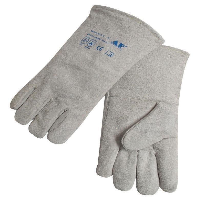 友盟AP-2112全皮抗割防火電焊手套
