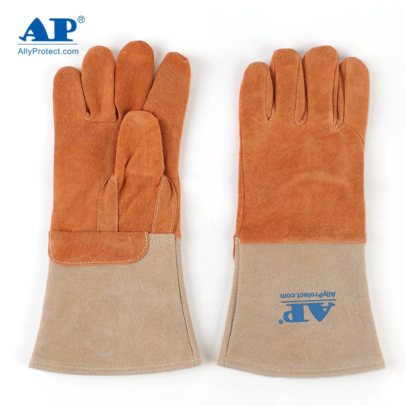 友盟AP-1200耐磨隔熱豬青皮電焊手套