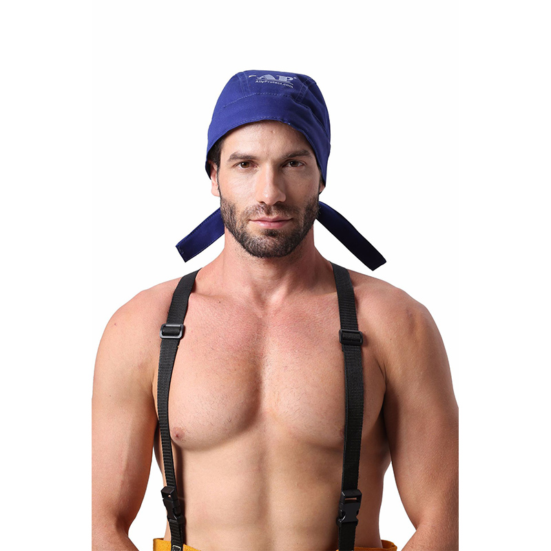 友盟AP-6610藍(lán)色阻燃布焊帽