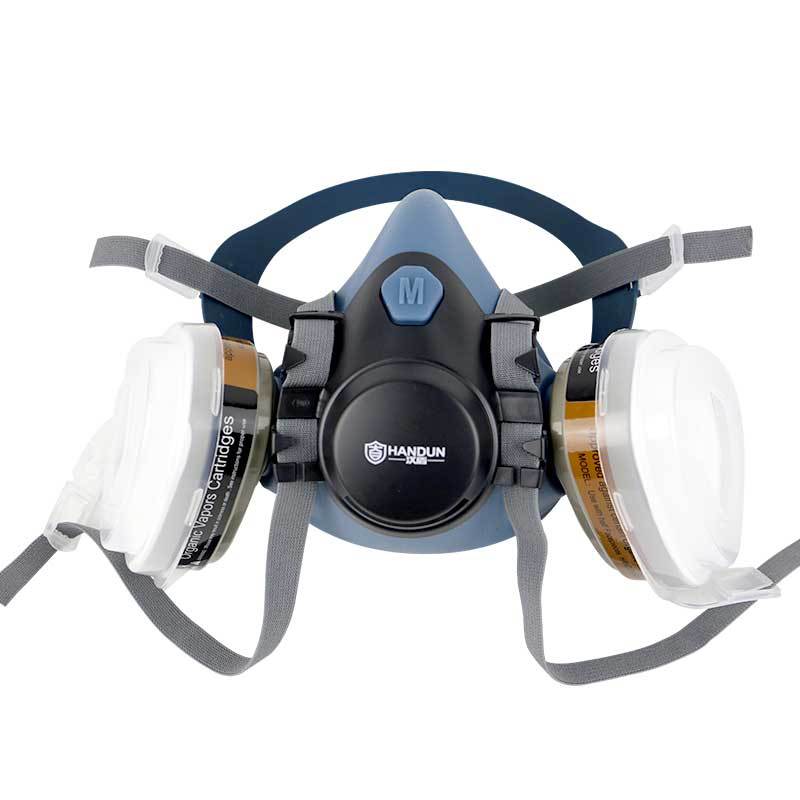 漢盾HD-FB7702硅膠半面罩防毒面具防塵毒7件套
