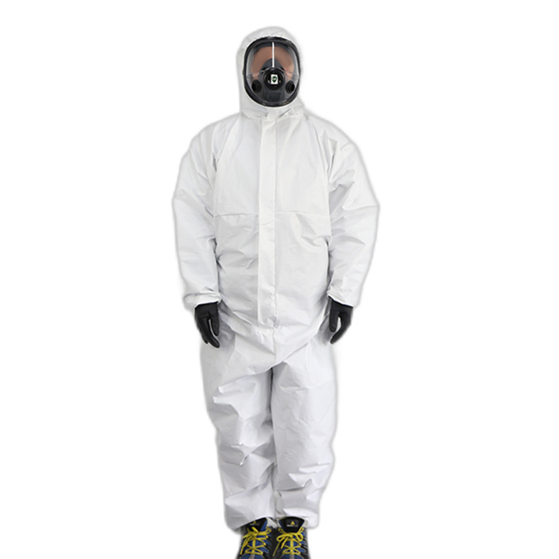 漢盾HD-BP616帶帽連體式限次使用工業(yè)防護服