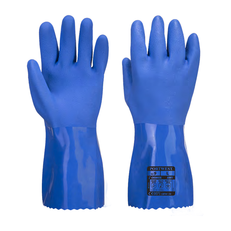 波偉斯特Portwest A881 Marine PVC長筒防化手套