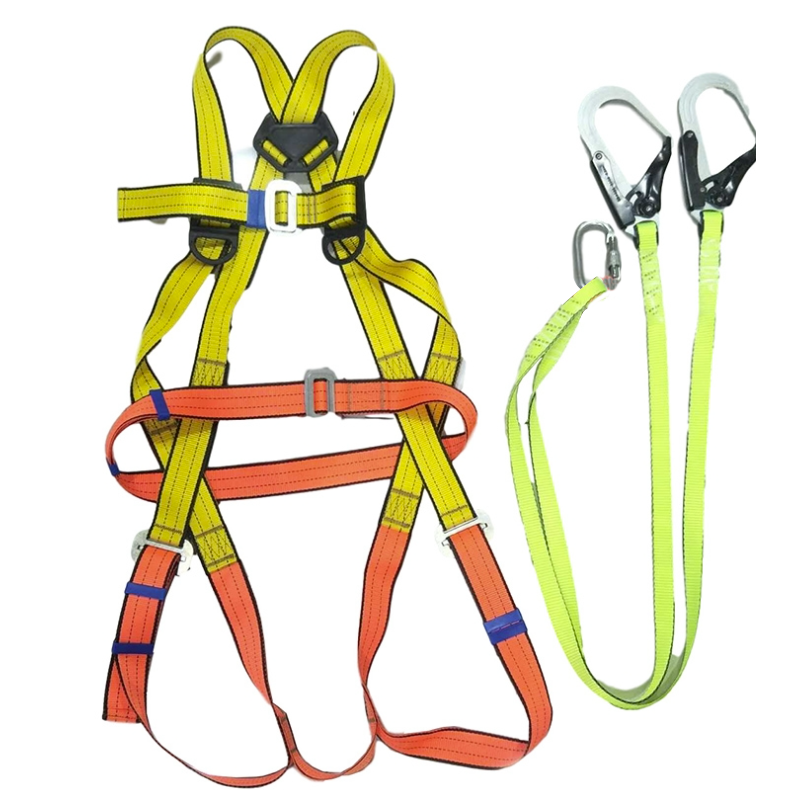 宏建歐式緩沖雙鉤全身式安全帶