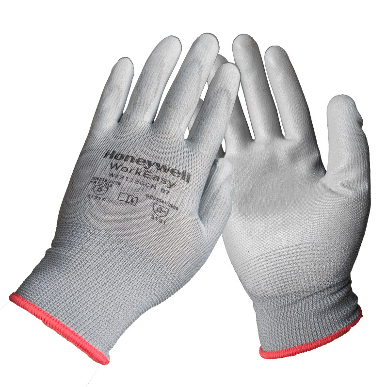  霍尼韋爾WE3113GCN聚氨酯PU涂層手套透氣耐磨勞保手套