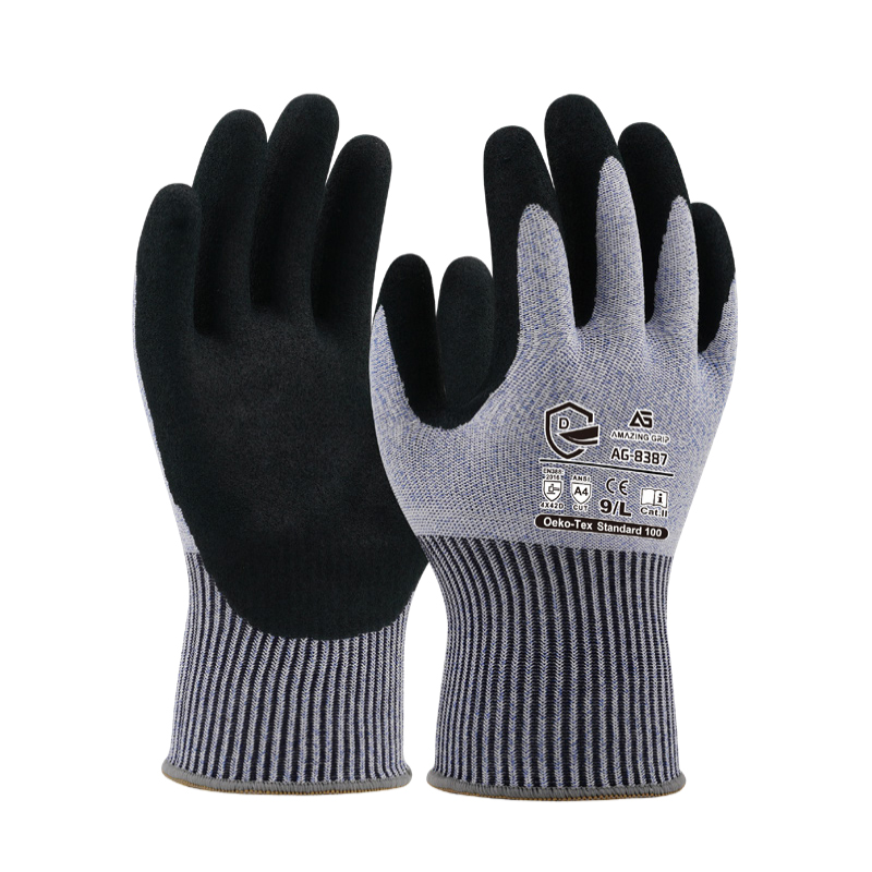 護(hù)享AG-8387丁腈發(fā)泡涂層防割手套