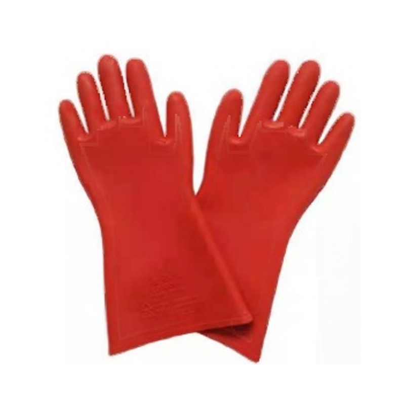 金步安紅色橡膠絕緣手套5KV平板型