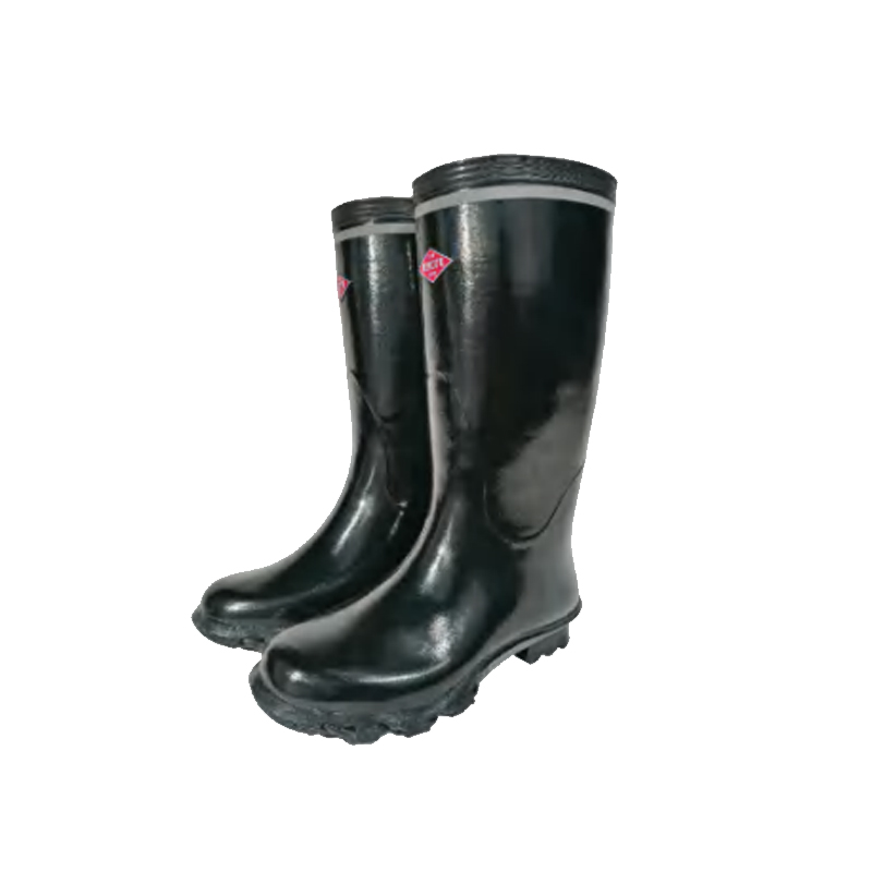 雙安BX001工礦作業中筒橡膠安全靴