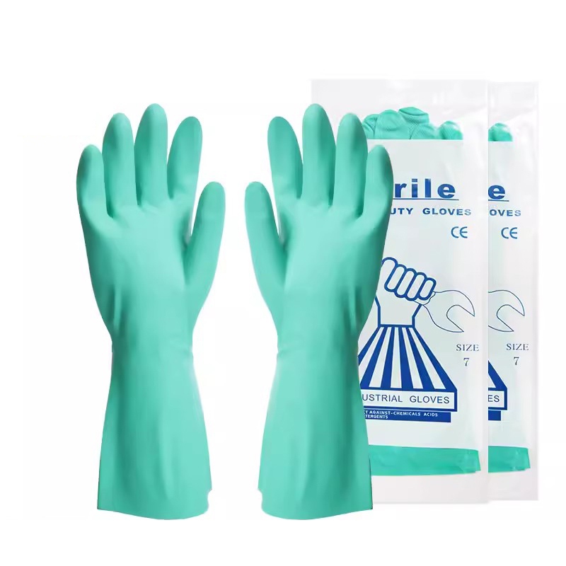 雪蓮21131丁腈絨里直邊袖口鉆石紋防護手套