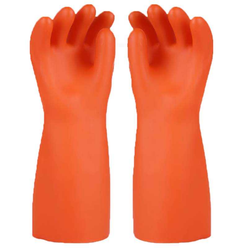 雪蓮00級500V橙色天然乳膠絕緣工業(yè)手套