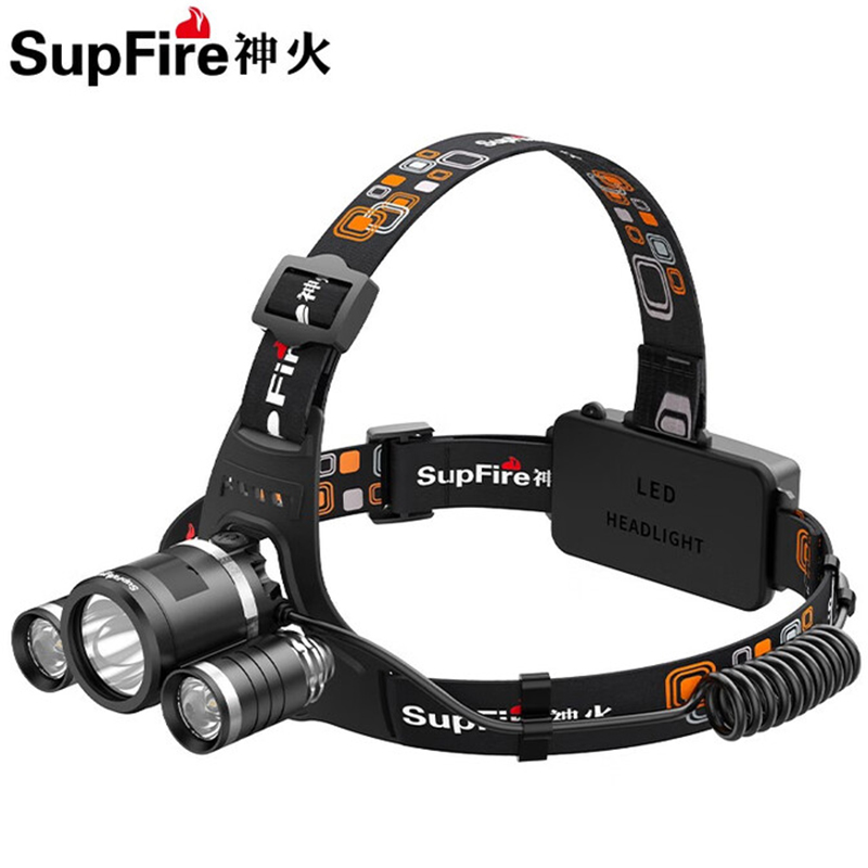 神火HL33三頭設計強光遠射頭燈