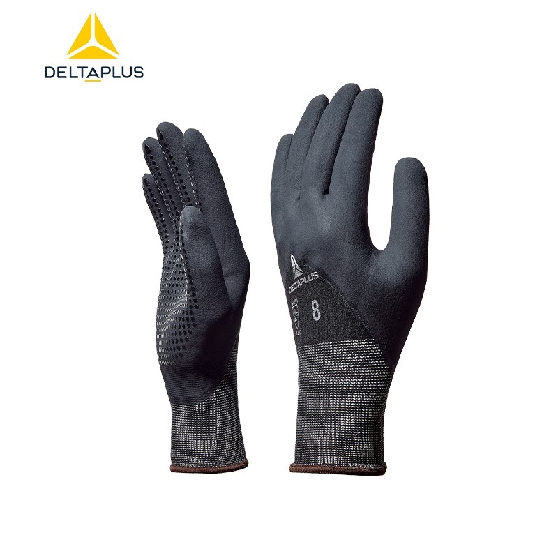 代爾塔201713 VE725丁腈涂層工作勞保手套