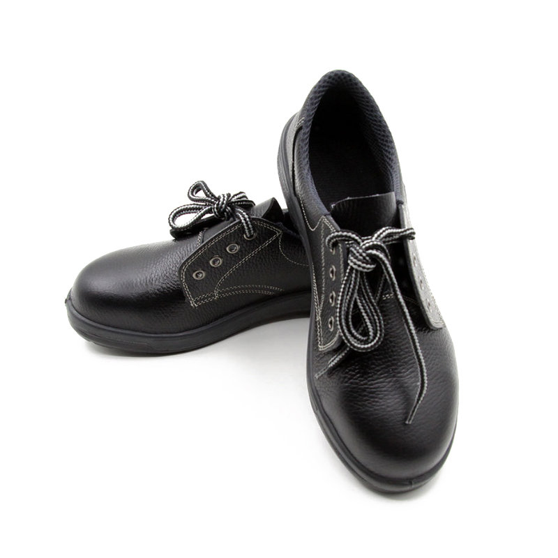 希滿YS-711黑色壓花牛皮防砸防靜電安全鞋