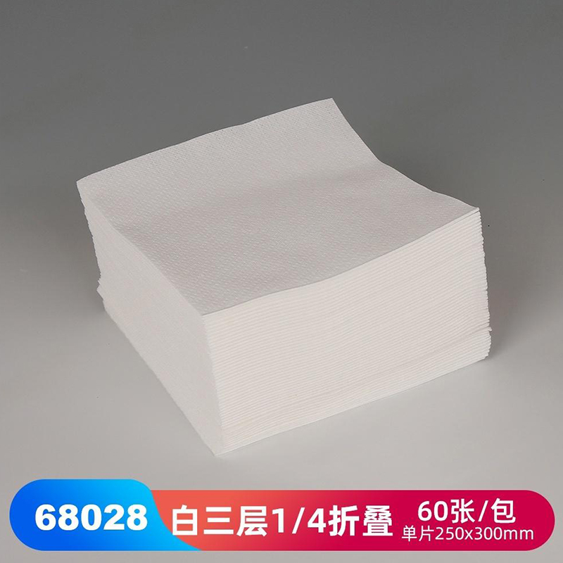 JEENOR潔諾 PONGEL L20 68028三層1/4折疊工業(yè)擦拭紙
