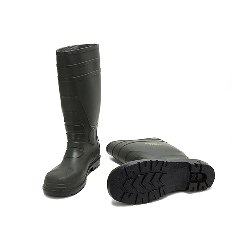 STANLEY史丹利ST6502黑色PVC防砸防刺穿安全靴