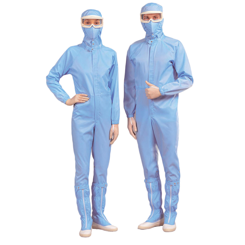 嘉柏利通L-3112X藍色三連體潔凈服