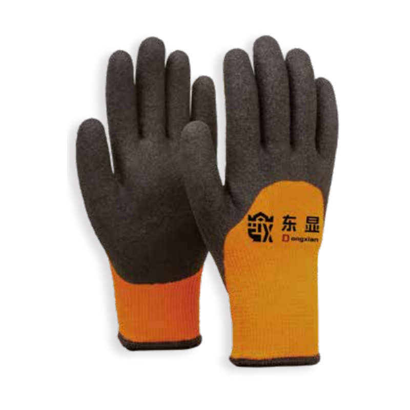 東顯10-2-002 10針丁腈磨砂涂層腈綸保暖手套