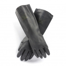 霍尼韋爾2095025橡膠防化手套黑色直筒袖口手套