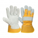 定和DH6109黃布二層牛皮電焊手套