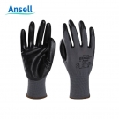 安思爾48-126滌綸PU掌部涂層黑色勞保手套