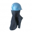 盾牌藍(lán)色安全帽加阻燃披肩