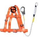 建鋼半身式滌綸阻燃雙背安全帶