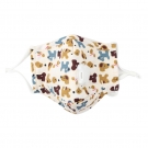 藍星小狗耳戴式帶閥兒童棉布口罩