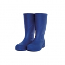 安全牌藍色高筒耐酸堿橡膠防化安全靴