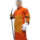 威仕盾FW-1847橙紅色牛二層皮焊工服