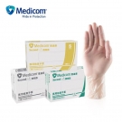 麥迪康1209C透明無(wú)粉一次性PVC手套M