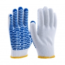 護(hù)享Hu-C105D滌棉紗線PVC點(diǎn)塑勞保手套