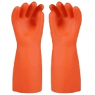 雪蓮00級500V橙色天然乳膠絕緣工業手套