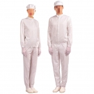 嘉柏利通F-2111白色立領拉鏈式分體潔凈服