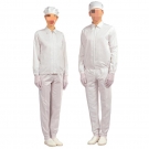 嘉柏利通F-2211白色翻領(lǐng)拉鏈?zhǔn)椒煮w潔凈服