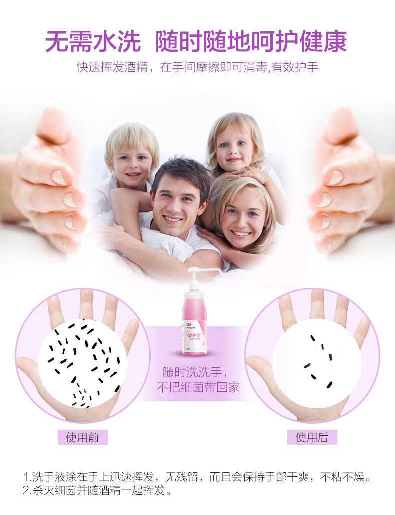 3M愛護佳9250P免洗手消毒液圖片6