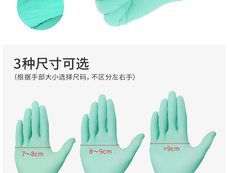 麥迪康1176B加強(qiáng)型無粉一次性丁腈手套圖片9