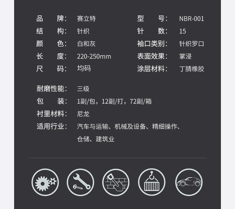 賽立特NBR-001丁腈手套圖片6