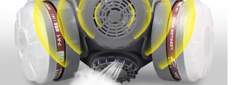 思創ST-M60G-1B硅膠半面罩防毒面具圖片6