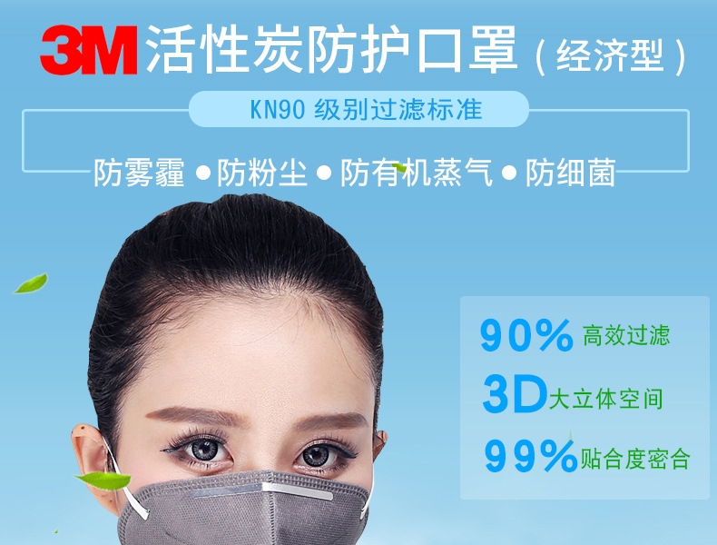3M9071KN90有機蒸氣防毒口罩圖片1