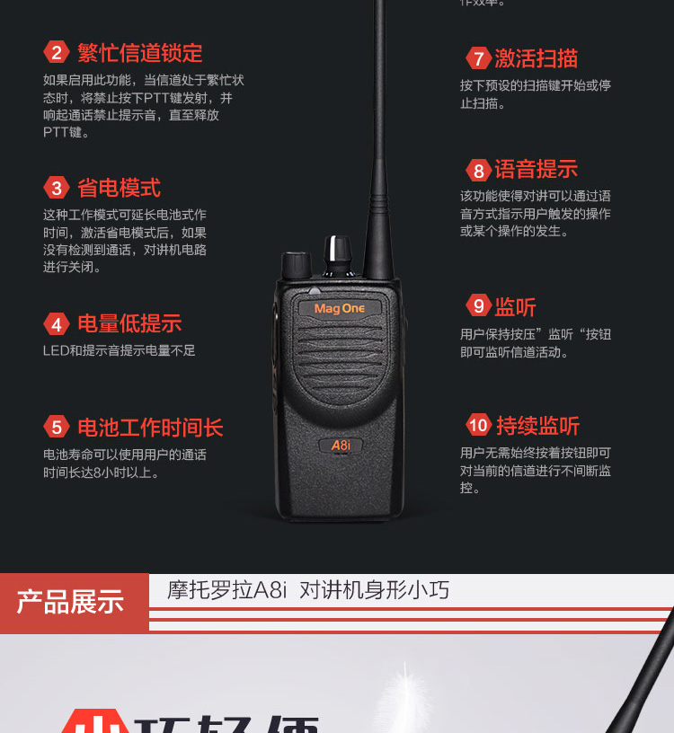 摩托羅拉A8i對講機圖片4