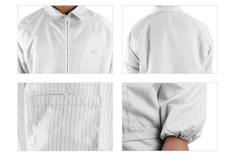 君御1897白色分體防靜電無(wú)塵服圖片10